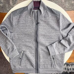 Ted Baker London Men’s Whooty Full Zip Quilted Jacket Gray Size 3XL